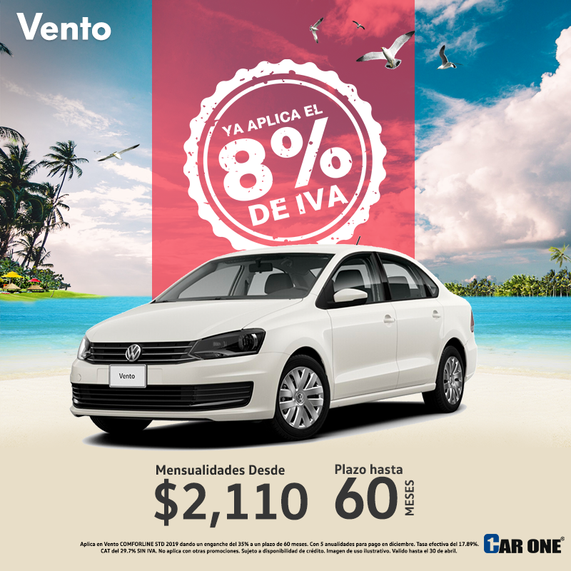 VWReynosa's tweet photo. Disfruta de estas Vacaciones en tu Nuevo Vento y Aprovecha el IVA del 8% y Plazo Hasta 60 Meses🚗🌴☀️
¡Estrena en Volkswagen Reynosa! 🎉

¡Cotiza Ahora!
📱WhatsApp: https://t.co/0TWfnuLAw2 
📍Visítanos: https://t.co/iiqFceCVlF https://t.co/1nzMvCVBCN