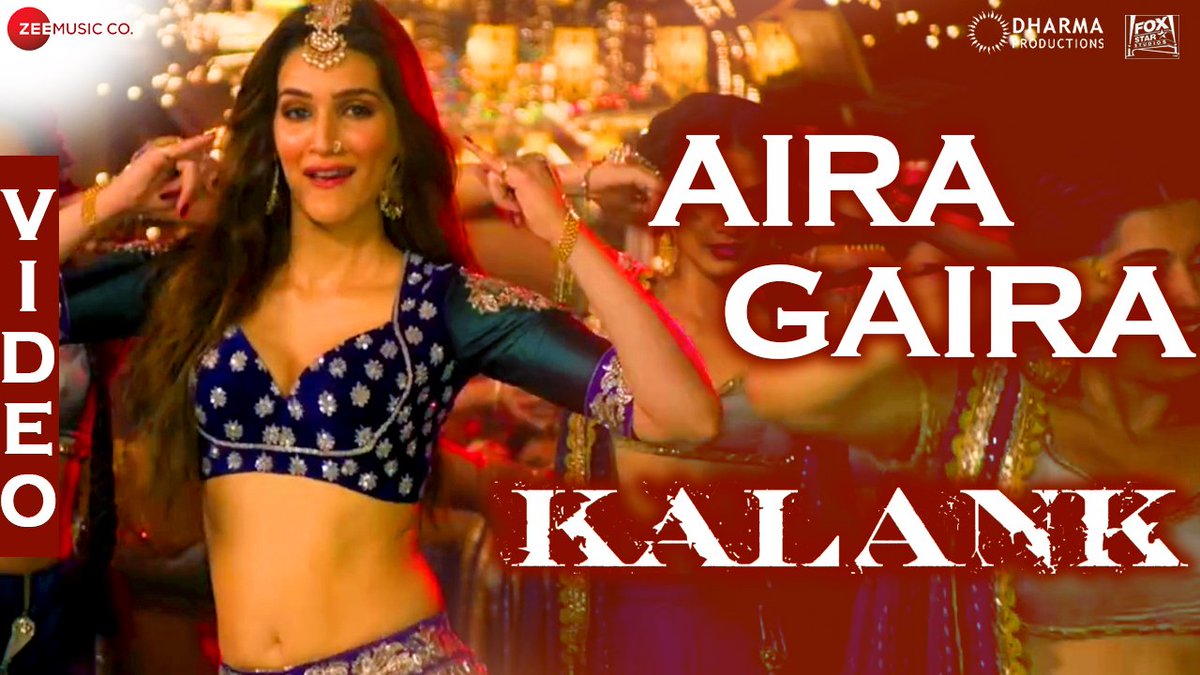 QCquickclips's tweet photo. Aira Gaira - Kalank | Kriti Varun Aditya Alia | Antara Javed Tushar | Pritam | Amitabh | Abhishek

➡️https://t.co/JQMnClwpXn

#AiraGaira #4DaysToKalank #Kalank @Varun_dvn #AdityaRoyKapur @duttsanjay @aliaa08 @sonakshisinha @MadhuriDixit @kritisanon @abhivarman @ipritamofficial https://t.co/1mABl5Ywi2