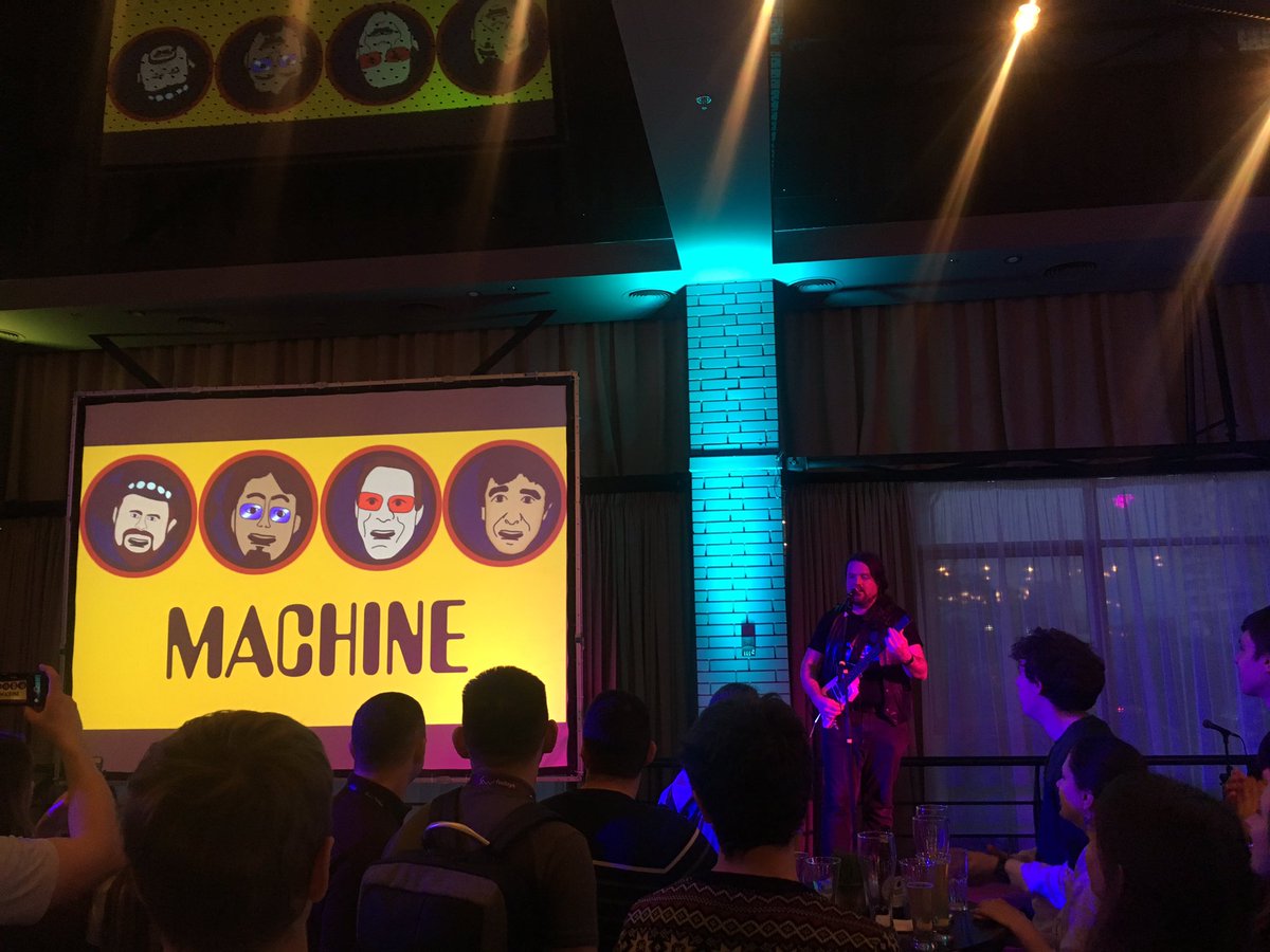 k04a's tweet photo. @ooobject is made it to #dotnetfwdays via @dylanbeattie 😃 Also guest cameo by @markrendle was spotted (but not captured in photo) 👏👏👏 https://t.co/fsZsEpjGTf