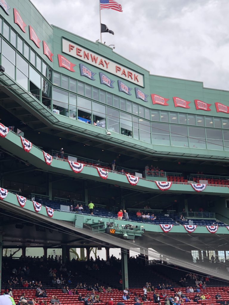 joannehoerrner's tweet photo. Play ball! Hi Dan and @Jerry_Remy @RedSox @REDSOXNATI0N #gosox #logebox #redsox https://t.co/67Kxw6Iwef
