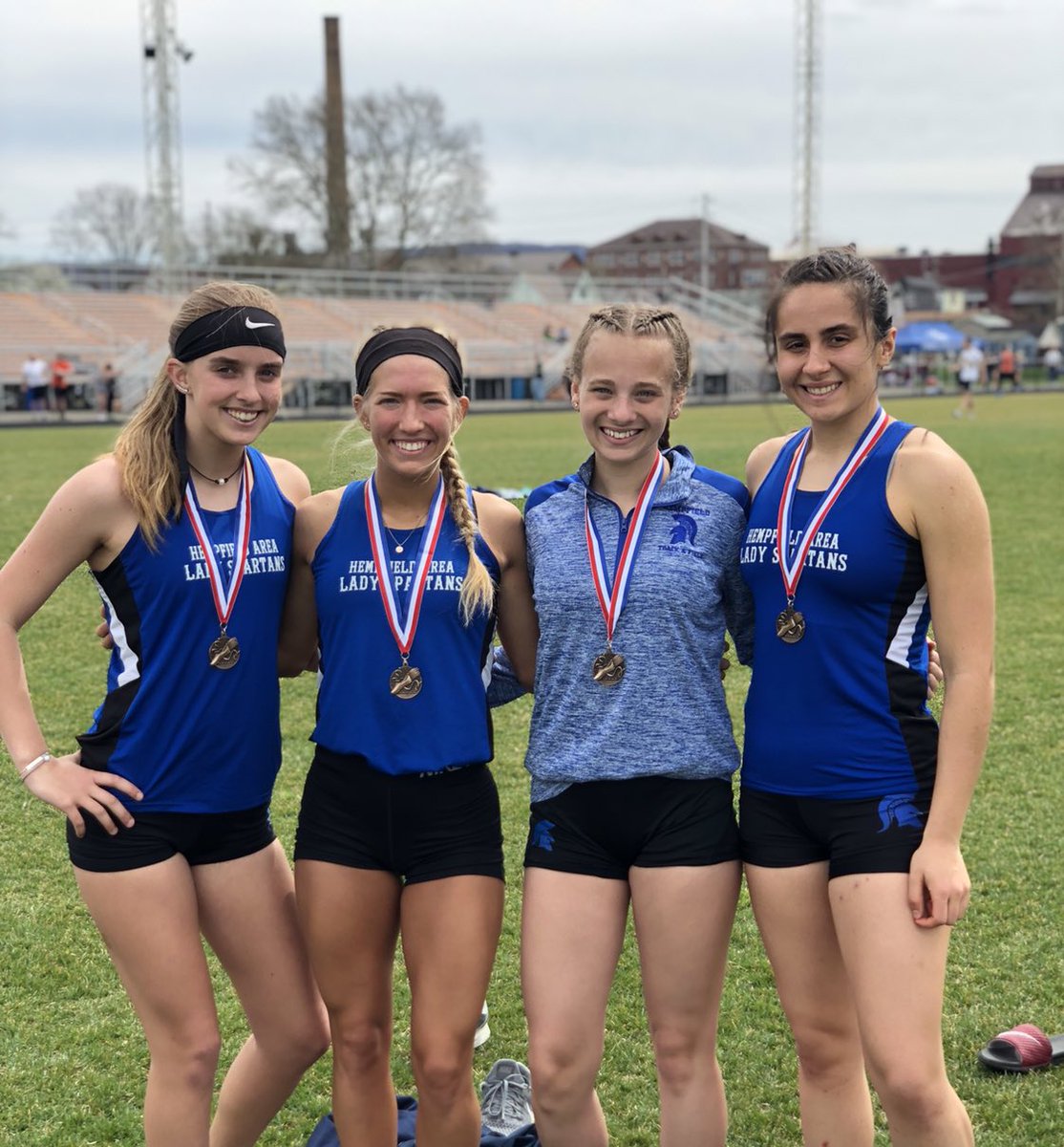 HempfieldAreaTF's tweet photo. Congrats girls 4x800 relay! 4️⃣th place with a time of 10:14! @jessicarhervol @hallevickers21 @KWinkleblech Katy Tain https://t.co/4U8jdJqAjL