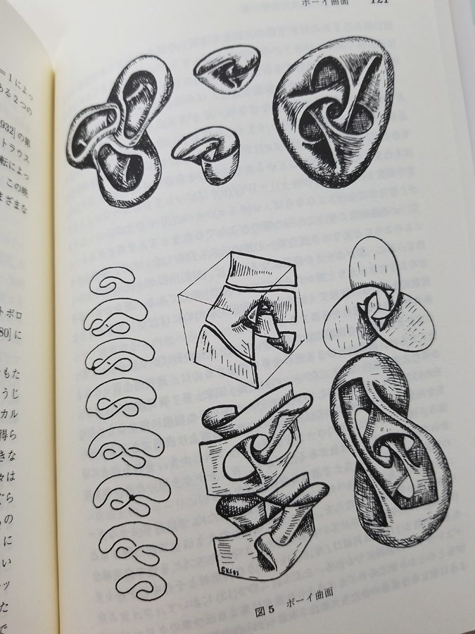 「トポロジーの絵本」を読んでいます。内容はまったくついていけないのでほとんど図を眺めるだけなんですが 