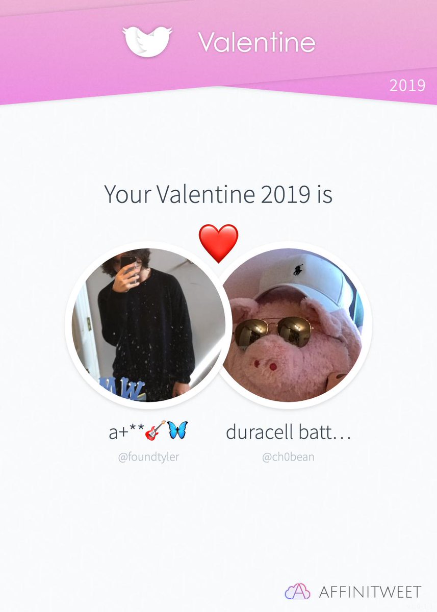 foundtyler's tweet photo. #Affinitweet Valentine
This year you're mine ch0bean! ❤️
And you, whom will be yours?
via https://t.co/p1X2EGGL3o https://t.co/D5vzbvTgjF