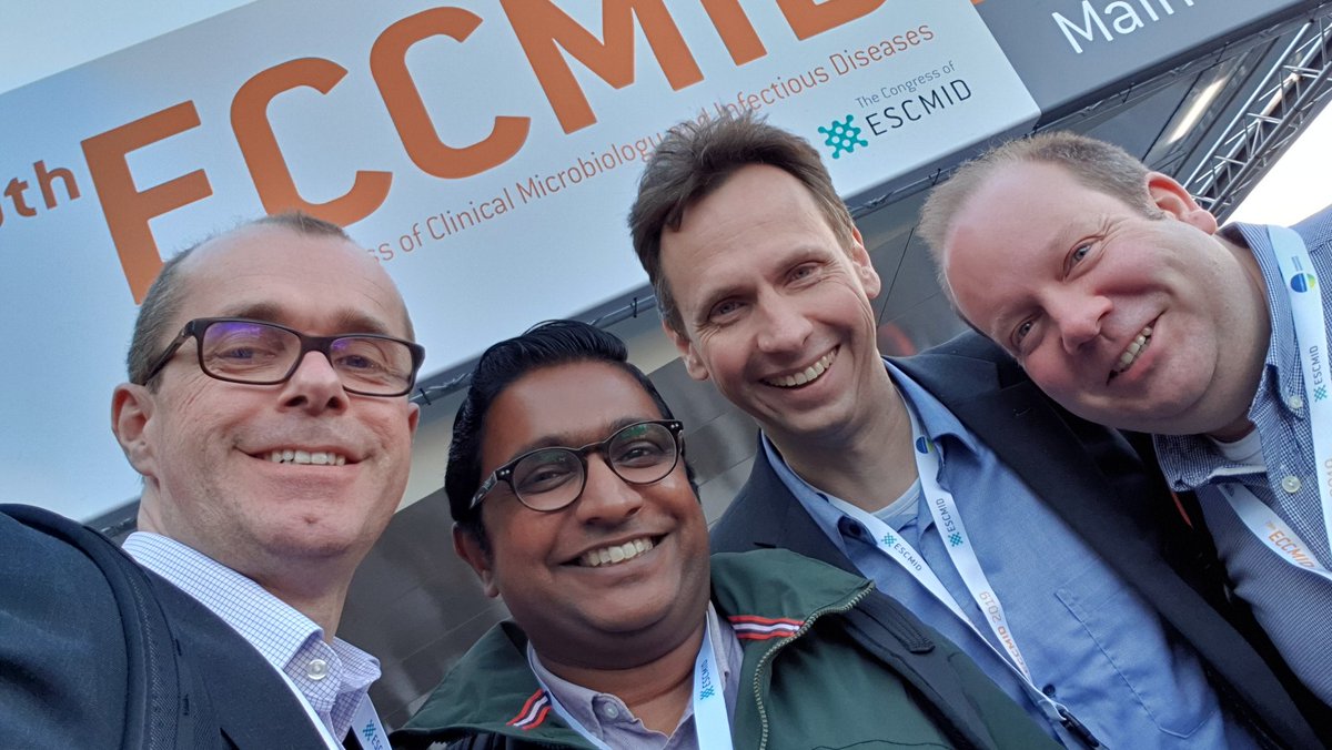Till Bachmann (@bachmanntill) on Twitter photo #ECCMID2019 is phenomenal to learn new things and meet new people but most importantly to bump into old friends and colleagues in the fight against #AMR <a href="/senkuga/">Senthil Gandi</a> <a href="/Biochipp/">Harald Peter</a> <a href="/holgerschulze23/">Holger Schulze 🇪🇺</a> #GreatFirstDay <a href="/ESCMID/">ESCMID</a> #ECCMID2019 is phenomenal to learn new things and meet new people but most importantly to bump into old friends and colleagues in the fight against #AMR <a href="/senkuga/">Senthil Gandi</a> <a href="/Biochipp/">Harald Peter</a> <a href="/holgerschulze23/">Holger Schulze 🇪🇺</a> #GreatFirstDay <a href="/ESCMID/">ESCMID</a>