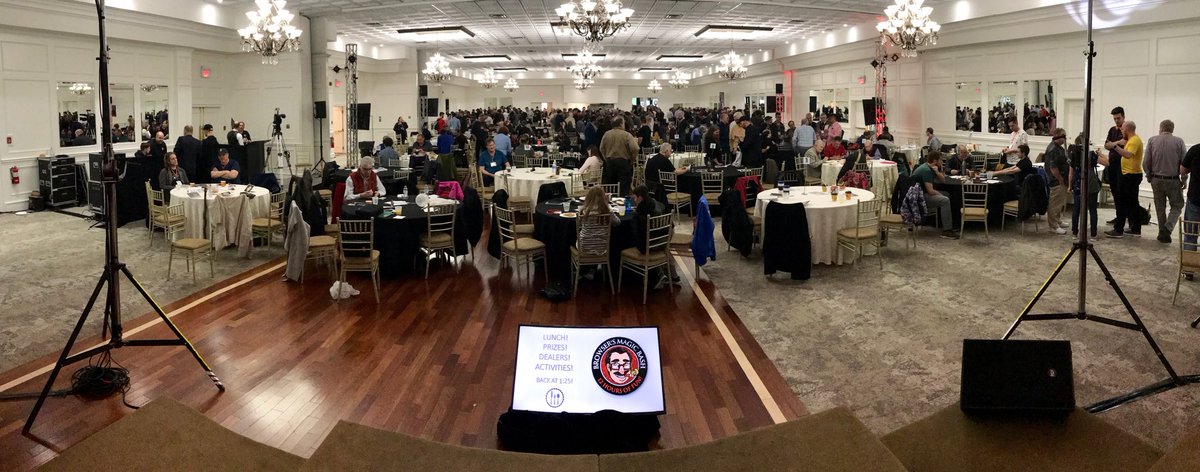 kosciejew's tweet photo. Lunch time #magic performances going on all around the room at the ⁦@theBrowsersDen⁩ #BrowsersBash https://t.co/XDybQea6Sb