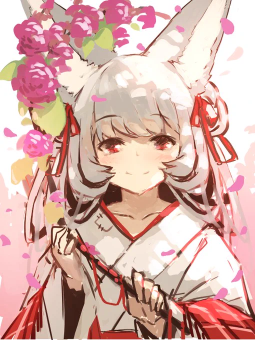 #深夜のひっそり落書き#生存報告落書き明日早いから寝なければ!普通の桜は散り始めて、八重桜が咲き始めましたね。 