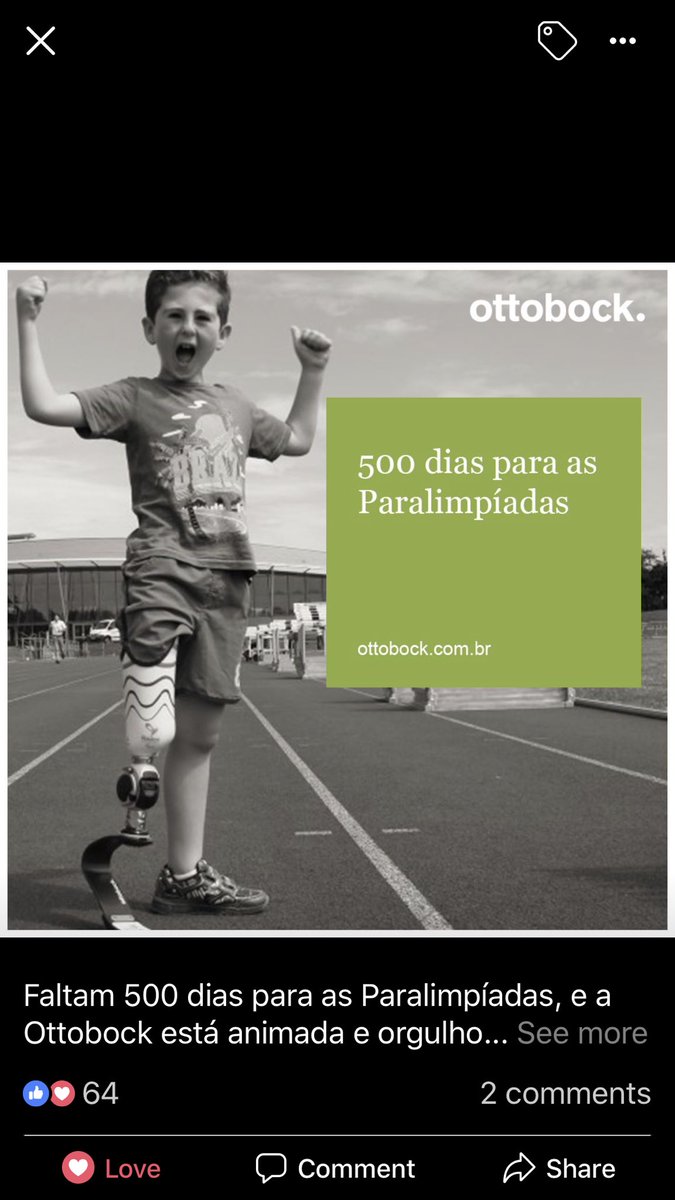 BladeBoyRio's tweet photo. WOW!😃 #MuitoObrigado #OttobockBrasil🇧🇷 for sharing Rio’s photo - a huge honour!🏃🏻♂️🥇☺️ #500DaysToGo @Tokyo2020 @Paralympics @ottobockuk @DorsetOrtho #Tokyo2020 #Paralympics #OttobockUK #PassionForParalympics #DorsetOrthopaedic #StriveForBetter #Prosthetics #BladeBoyRio #RunRioRun https://t.co/WXYNX6YbPL