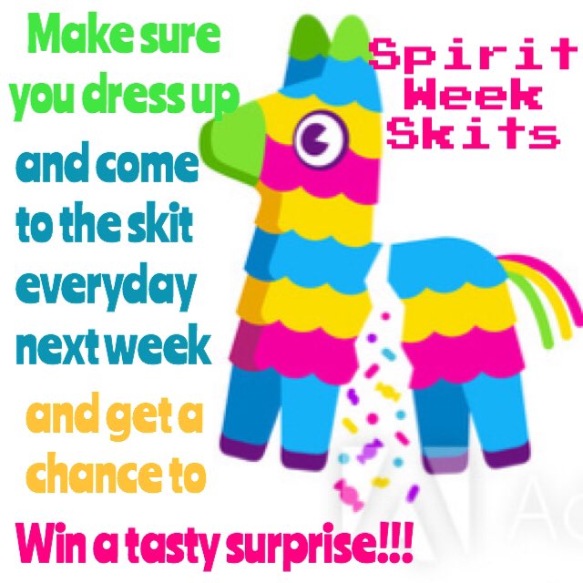 vandenclassof19's tweet photo. Spirit week is just around the corner! SO SPREAD THE WORD! 🗣🗣 https://t.co/ACvZ9BYDHE