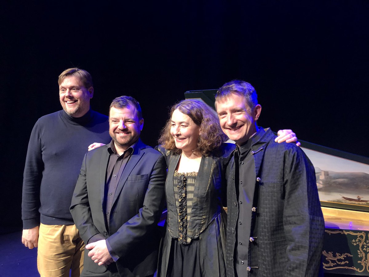 HelenRichenda's tweet photo. @jessicaduchen making her UK debut as Anna Magdalena in #BeingMrsBach @KingsPlace #BachWeekend Such a poignant show, thanks all, you are the best @devinemusician @benjaminbevan #jonathanmanson https://t.co/5LYSmr1OAF