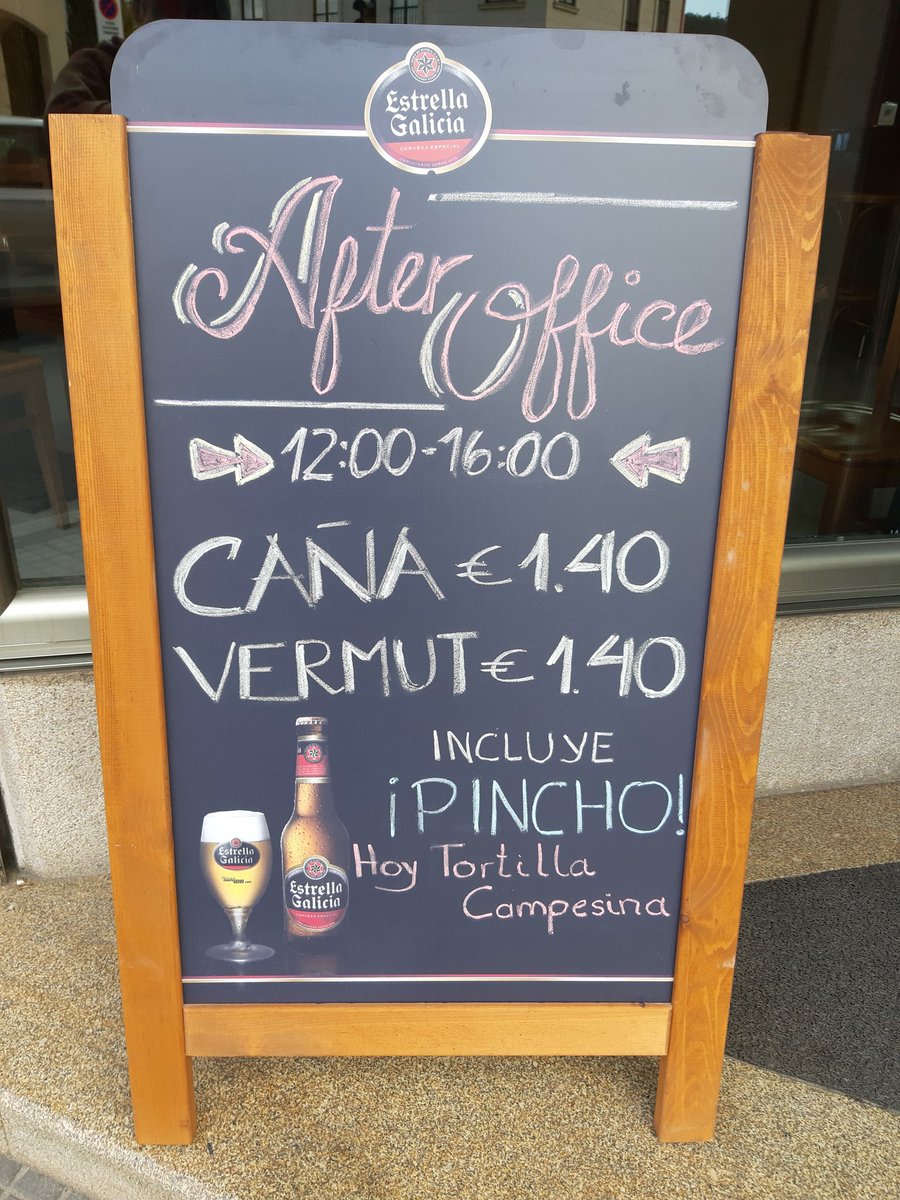 EntrenosA's tweet photo. ¡Ven a disfrutar tu caña #estrellagalicia o un #vermut en nuestra promo del mes!
#Promo #AfterOffice #Arteixo #arteixocalidade #ArteixoMola en Arteixo, A Coruña, frente a la Casa do Concello https://t.co/DsM54i9yJG
