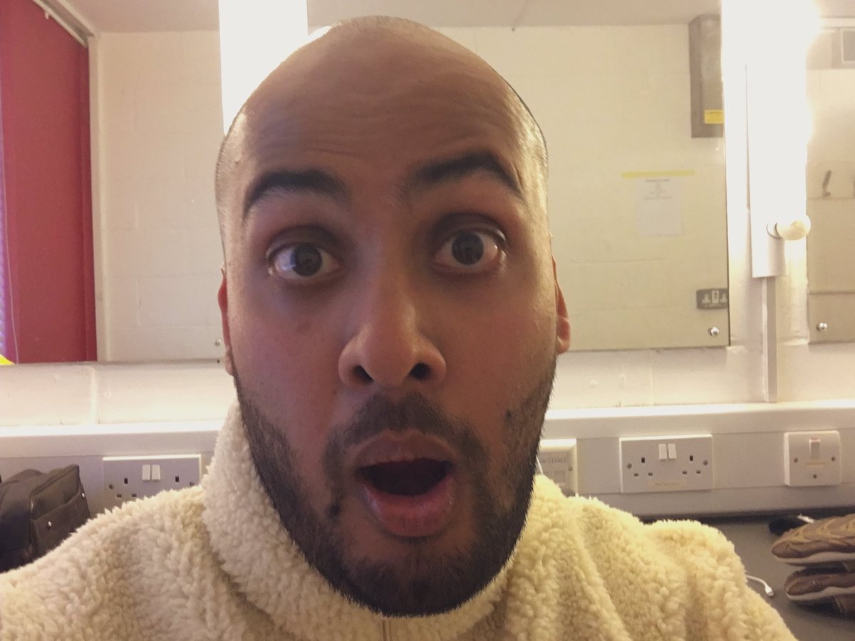 PariahKhan's tweet photo. Not too long to go until An Indian Abroad debuts at @DerbyTheatre #dressingroomtalk https://t.co/0cjEH0k28k