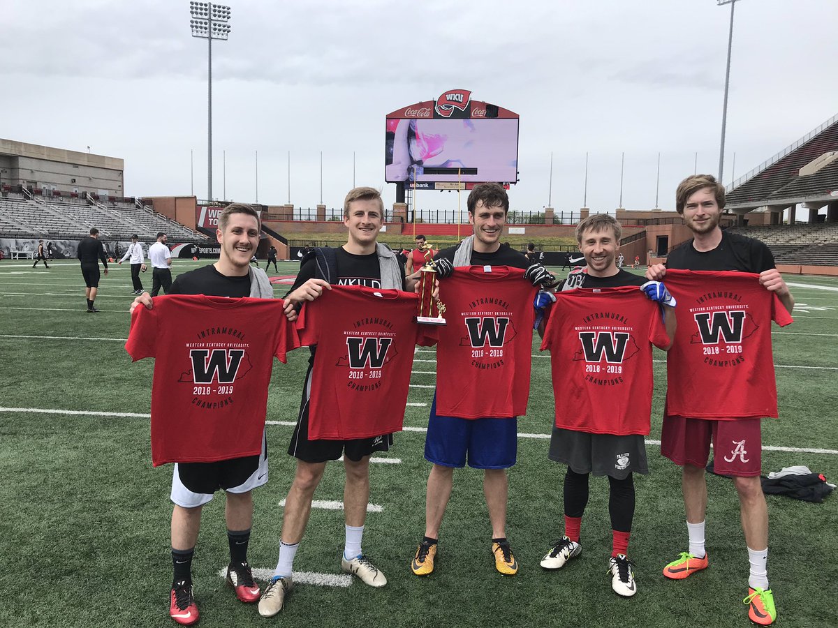 WKUIntramurals's tweet photo. Congrats to the Men’s champions, @WKUDPT !! https://t.co/Xdz5a9dKQG