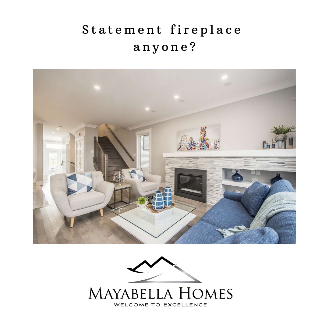 MayabellaHomes's tweet photo. Statement fireplace anyone? #MayabellaHomes #WelcomeToExcellence #HomeDesign #NewHomeConstruction #HomeBuilder #Fireplace https://t.co/01fg4U5O1B