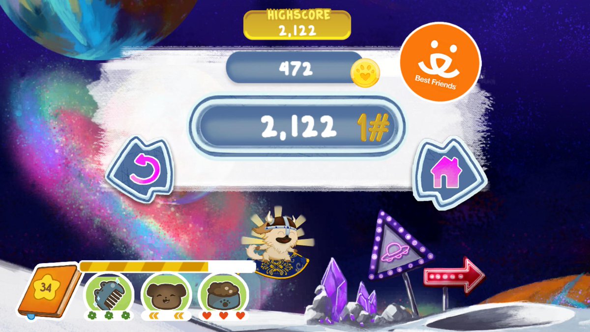 Who says you need to be an astronaut to enjoy space? Go against the mold and go on a cosmic run with Pegi in @donayapp's Space Dreamworld  💤

Play #DonAy on the <a href="/AppStore/">App Store</a> and <a href="/GooglePlay/">Google Play</a>:
urlgeni.us/don-ay

#screenshotsaturday #indiegame #indiegames #gamedev #indiedev