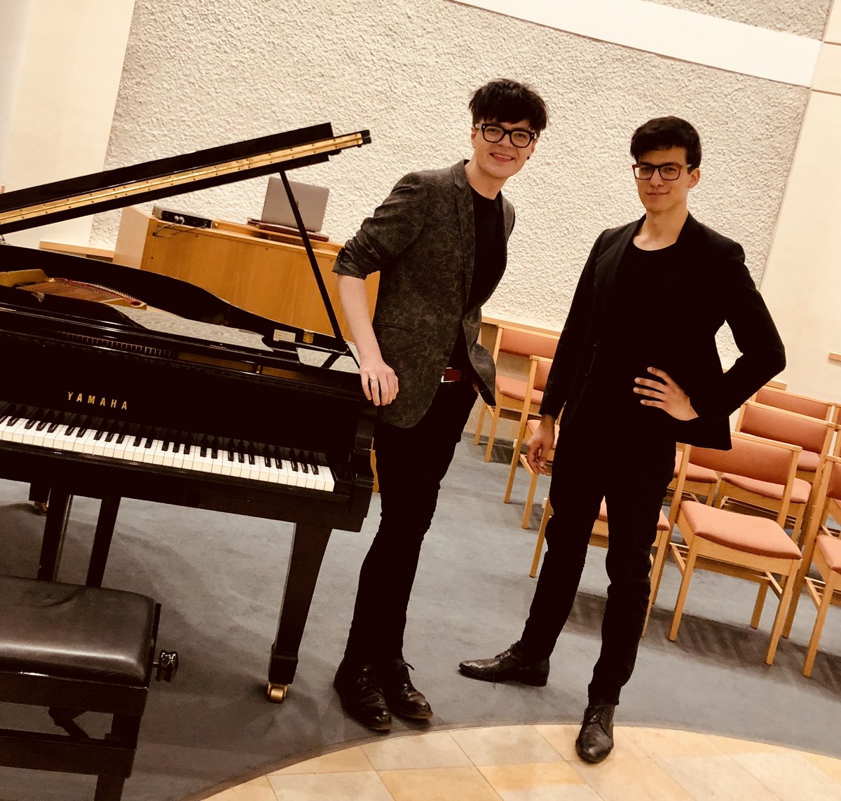 Post performance picture from yersterdays performance by our directors <a href="/AlexeyPudinov/">Alexey Pudinov</a> and <a href="/DITjiok/">Dennis Tjiok</a> playing a new arrangement of Holst´s THE PLANETS for organ and piano!
#adfestivaldays #holst #theplanets