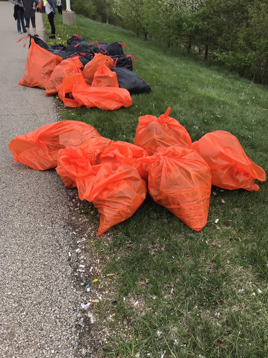 Kids with Capes: The Kindness Crusaders did a great job cleaning up at the Miami Township Clean Up Day. We collected 13 bags of recycling and 23 bags of garbage. #hornerkristen #seipeltsoars #milfordsoars #miamiTwpOH