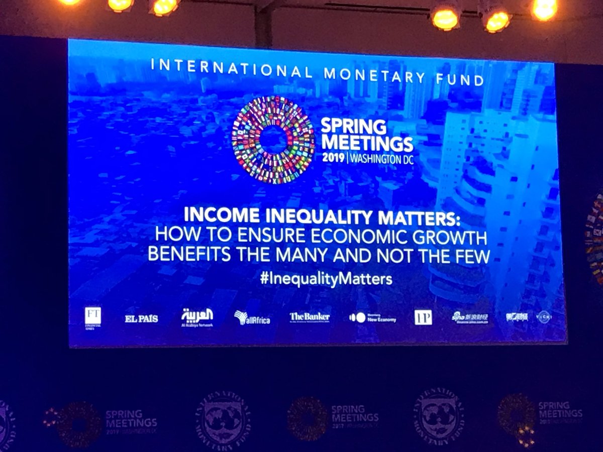 MarjaNykanen's tweet photo. Inequality of opportunities based on gender, economic circumstances, geography etc. reduces person’s potential to succeed in life. #InequalityMatters #SpringMeeting2019 https://t.co/GJGD89bjK0