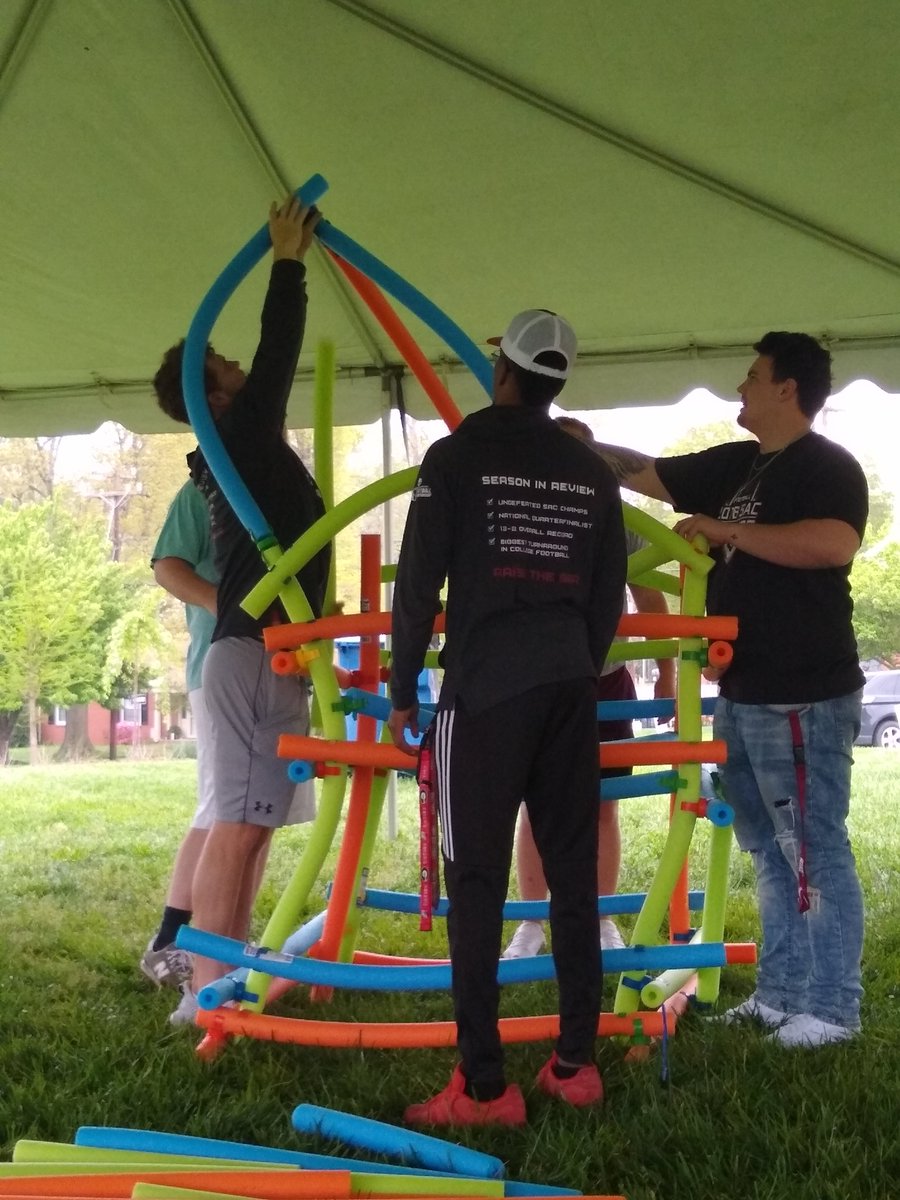 stem_nc's tweet photo. The Engineering Challenge with pool noodles at STEM Trek!
@STEMWestorg 
#NCSciFest #csscience #OakRidgeNationalLaboratory https://t.co/avoarb9Ez5