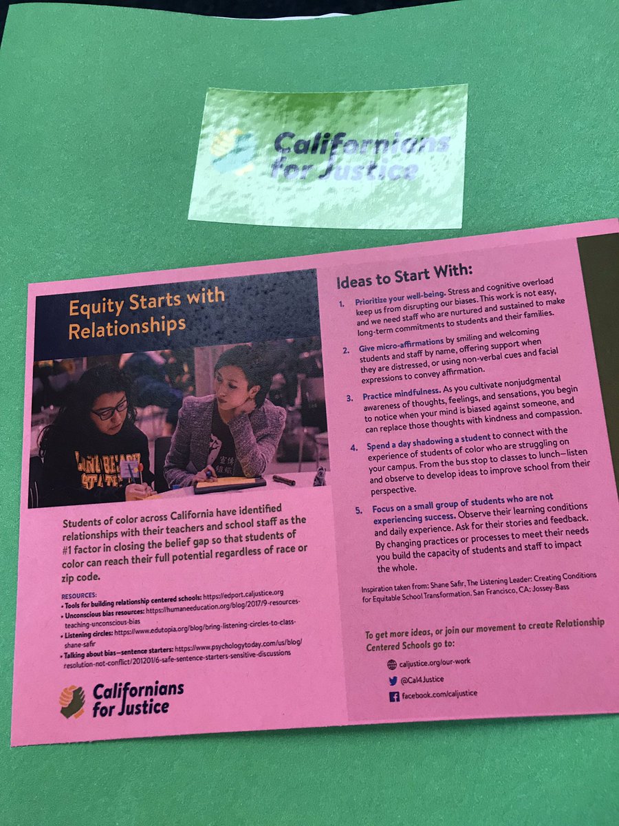 Equity starts with relationships &amp; 6 Things School Staff Can Do to Interrupt Unconscious Bias. #leadtogetherLB #relationshipcenteredschools
