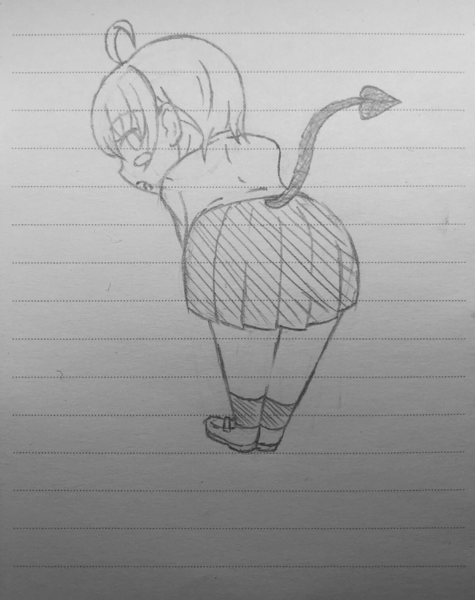 としとん 才能に殴られ続け早数年気鋭の新人お絵かきvtuber Sur Twitter 落書き アナログイラスト ミニキャラ 絵描きさんと繋がりたい イラスト好きな人と繋がりたい オリキャラ Jk ショートカット 小悪魔