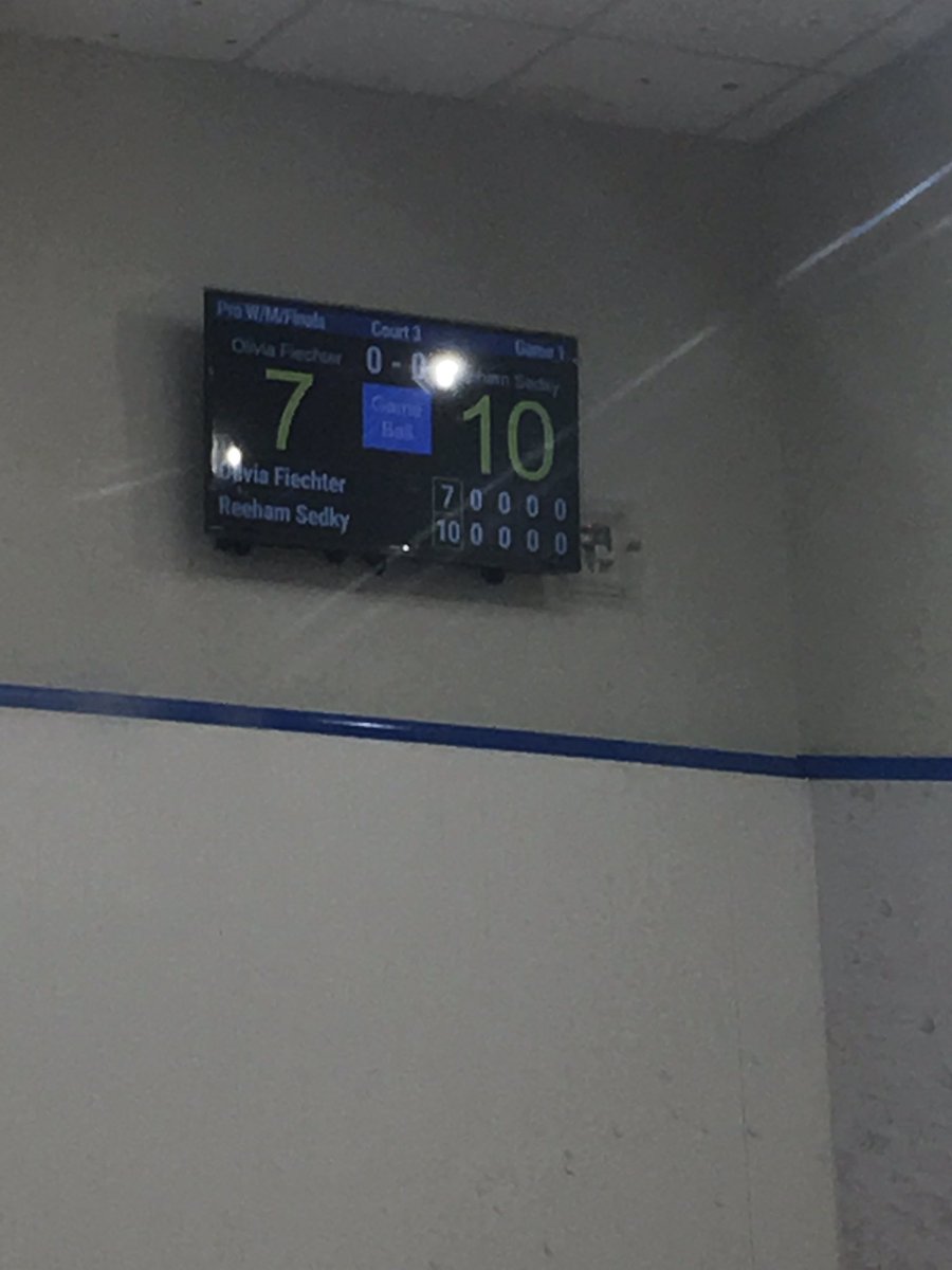 VA_Squash's tweet photo. Sedky leads 1-0 in Richmond Open 2019 finals #womenssquash @PSAWorldTour @PSAChallenger @PennSquash @TeamUSASquash @CollegeSquash https://t.co/ICQXoVu6qu