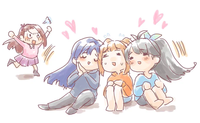 とっても落書き。三枚目のリアルはむよいちゃんは昔のやつです。 