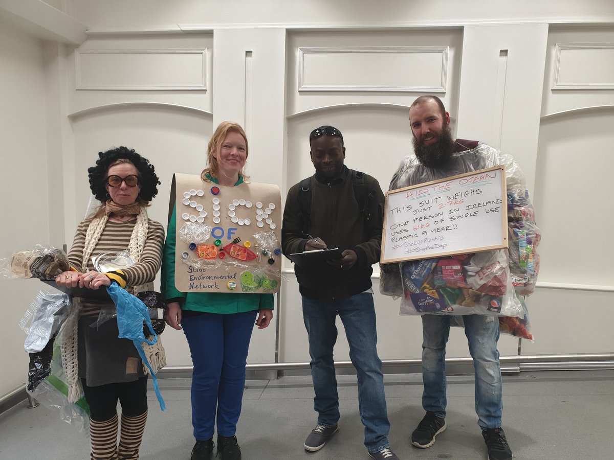 AidTheOcean's tweet photo. Wow what support we got today on the #SickOfPlastic campaign! 1274 people signed the petition and loads joined in to show support. 
The #shopanddrop in Tesco Sligo was a big success thank you to everyone that took part. 
#aidtheocean #plasticfree #timeforachange #PlasticPollution https://t.co/10MU0CK7j3