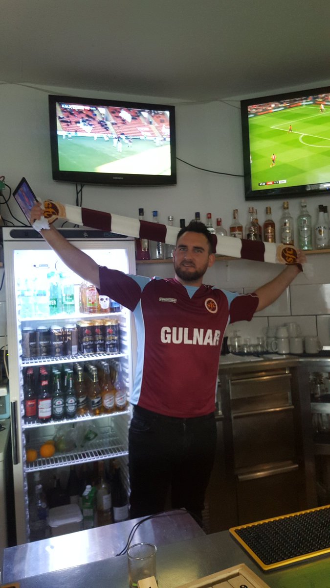 Absolutely loved watching <a href="/StenhousemuirFC/">Stenhousemuir FC</a> live on <a href="/bbcalba/">BBC ALBA</a> today. Massive 3 points for the boys. We can do this. Final push. Stay up and the beers are on me! #warriorsabroad #stenny #scottishleague1
