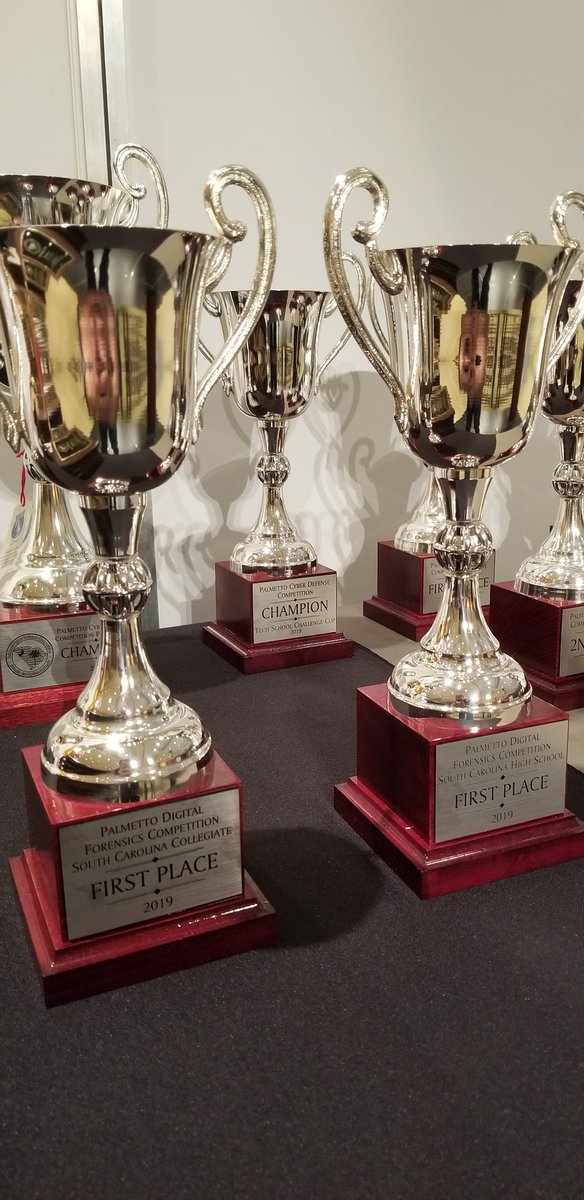 palmettodfc's tweet photo. Here's the hardware looking for a new home after 3pm. #pdfc2019 #Cybersecurity #ctf #pdfc https://t.co/WlHNz7TEbw
