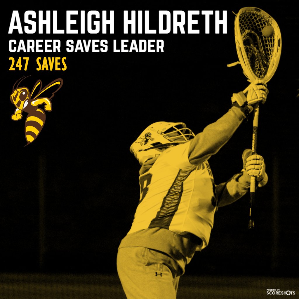 Congratulations to <a href="/bw_wlax/">Baldwin Wallace Women’s Lacrosse</a> sophomore goalkeeper Ashleigh Hildreth for breaking the school career saves record with her 7 stops today at Muskingum. Congrats Ashleigh!