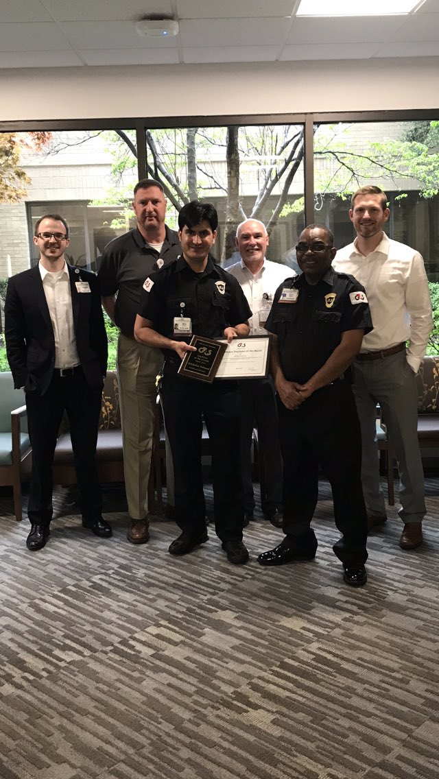 MikeBeshada's tweet photo. Congratulations to @cjwmedical Ofc. Mohibullah Mohmand for being named @G4S_USA Capital Division Security Officer of the month.  Great job! https://t.co/6uYvOBrnmG