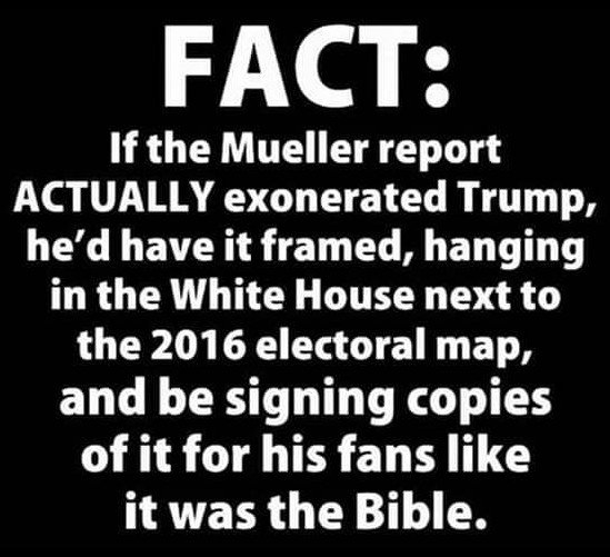 TrueVirgoEnergy's tweet photo. @realDonaldTrump Hey dumb ass. You were Not EXONERATED! Only your brain dead idiot base believe that memo from Your handpicked lackey #Barr. He's just as Corrupt as you. Release the Entire Mueller report w/o redaction. #CrookedTrump #CrookedBarr #YouWereNotExonerated #ReleaseTheFullMuellerReport https://t.co/R39t7wsJum