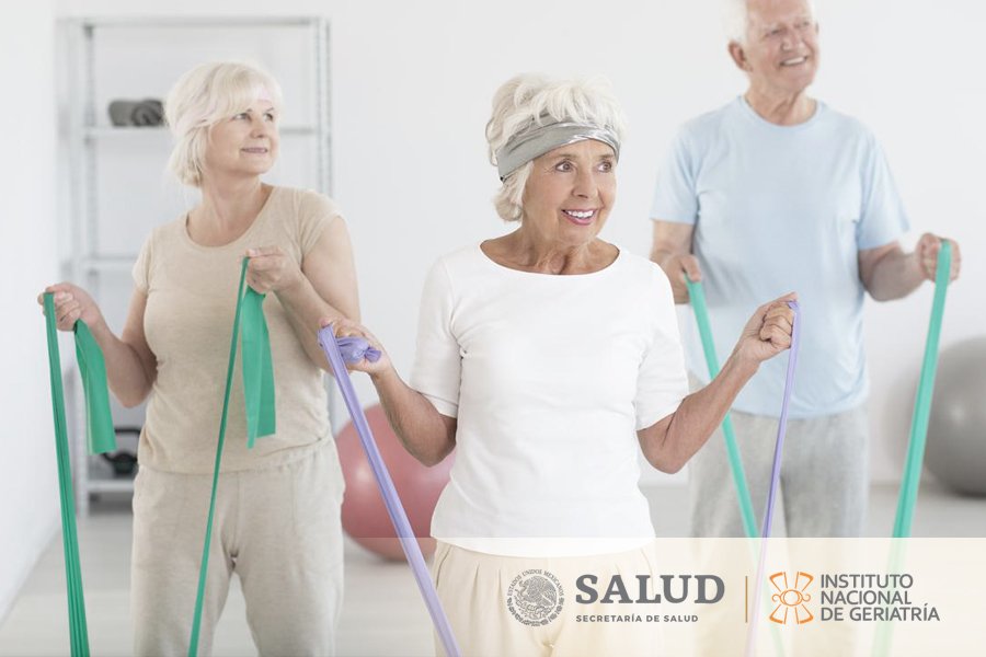 INGER_mx's tweet photo. Las #PersonasMayores físicamente activas presentan menores tasas de mortalidad por todas las causas, un mejor funcionamiento de sus sistemas cardiorrespiratorio y muscular, y una mejor masa y composición corporal https://t.co/apGHXEQIV2
