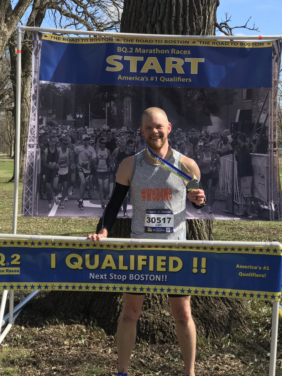 BGHSSportsMed's tweet photo. So this happened... I’m going to the @bostonmarathon next April!!! #SpringChanceBQ2 #HopkingtonHereICome #BQorBust #ATsBeingAthletes https://t.co/n8HQvUedKx