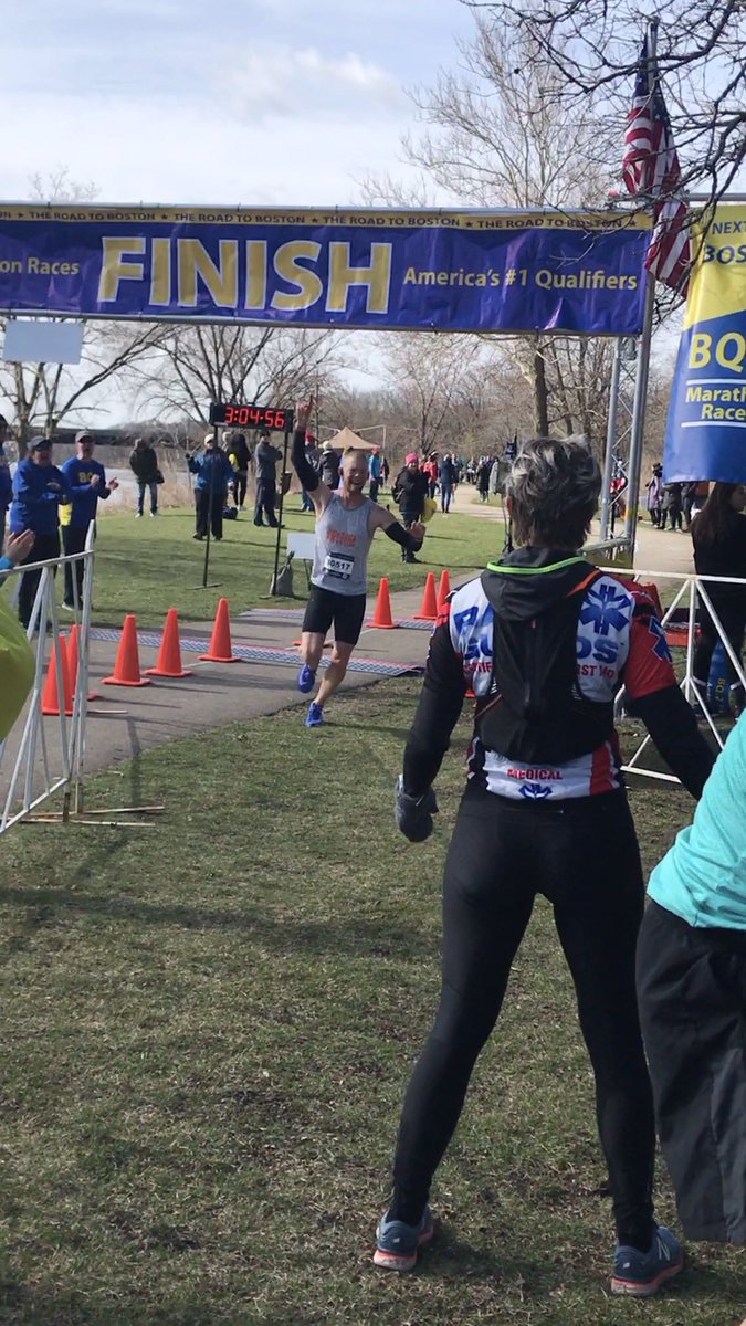BGHSSportsMed's tweet photo. So this happened... I’m going to the @bostonmarathon next April!!! #SpringChanceBQ2 #HopkingtonHereICome #BQorBust #ATsBeingAthletes https://t.co/n8HQvUedKx