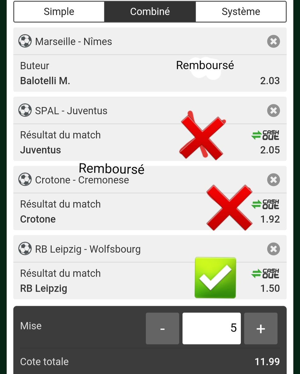 GxPronos's tweet photo. On encaisse avec le safe,côte à 2.56  💸 Mais le Fun qui ne passe pas malheureusement ❌
#TeamParieur https://t.co/bmeroDZDWj