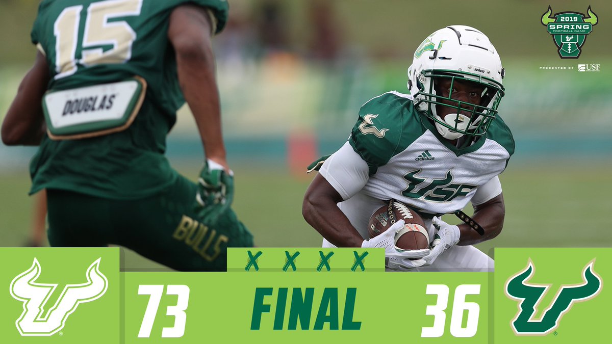 USFFootball's tweet photo. That's a wrap on #GreenSpring19!
#BullStrong π€πͺ https://t.co/YV2aHflGUL