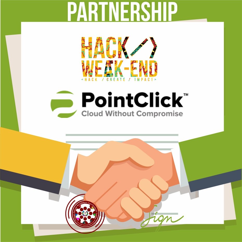 Fabiyi_WaleTaza's tweet image. On behalf of @hackweakend , I am pleased to announce our partnership with @pointclicktech. For the second year running they are joining us and we are thankful to the CEO @malik22 and @menggeh for the link up.
#Gambia #techforgood #HealthTech #hackathon #socialimpact