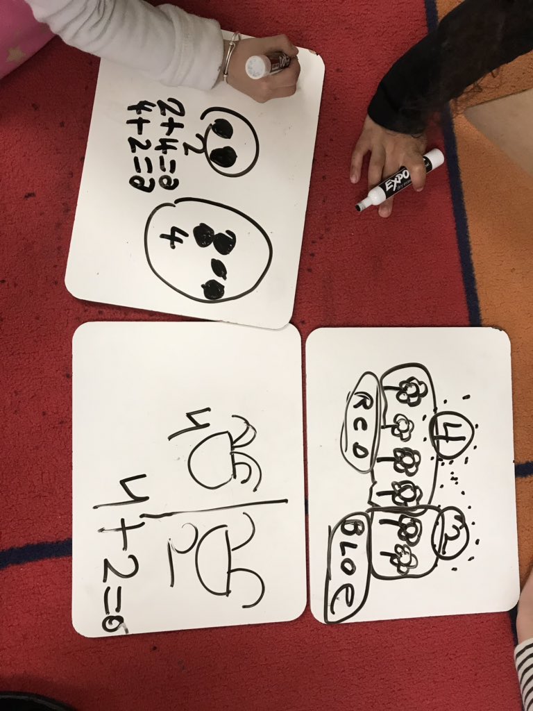 Little1Learning's tweet image. Decomposing numbers @SolleyAACPS #noworksheetnoproblem