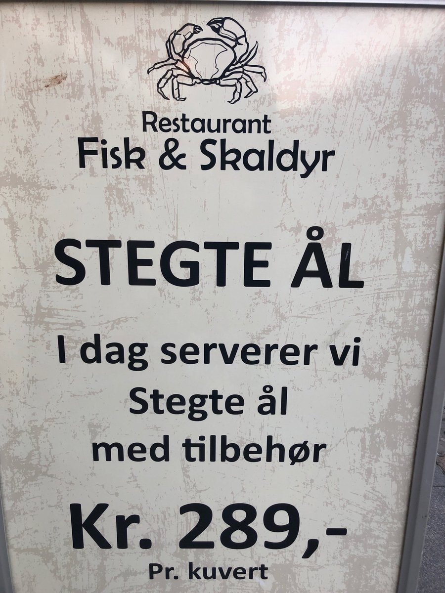 Sakari Kuikka I Hope That Danish Customers In lborg Denmark Knew That They Are Eating A Critically Endangeroud Species European Eel Owners Of The Restaurant Did Know But They Didn T