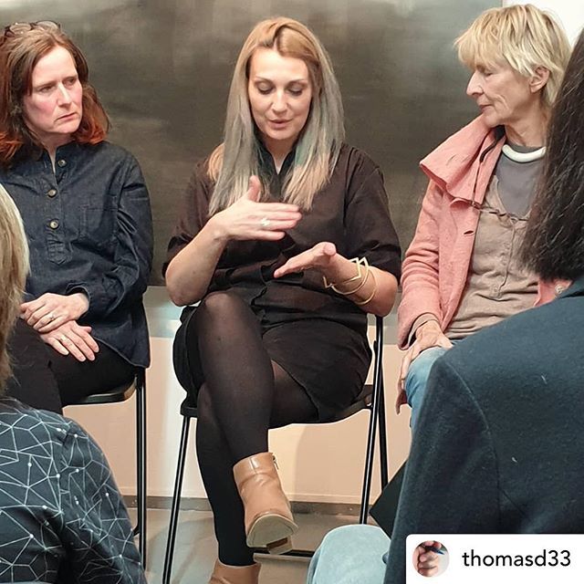 Posted <a href="/withrepost/">Repost app</a> • <a href="/thomasd33/">thomas dennett</a> @evageliahagikalfa explaining about her microcosmos.  Thank you <a href="/thomasd33/">thomas dennett</a> for the photo mid action😊 bit.ly/2IBdHDk