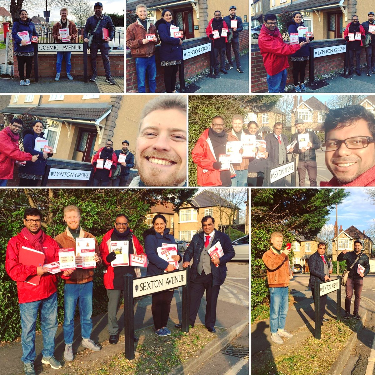LabourCW's tweet photo. A very productive session of delivering Labour's message on the doorstep. 
Thank you to everyone for joining us canvassing. 
#Cauldwell #CauldwellWard #BedfordElections #LabourSelfie #LabourDoorstep #VoteLabour #WeAreLabour #Bedford #TeamCauldwell https://t.co/0ssG37lspN