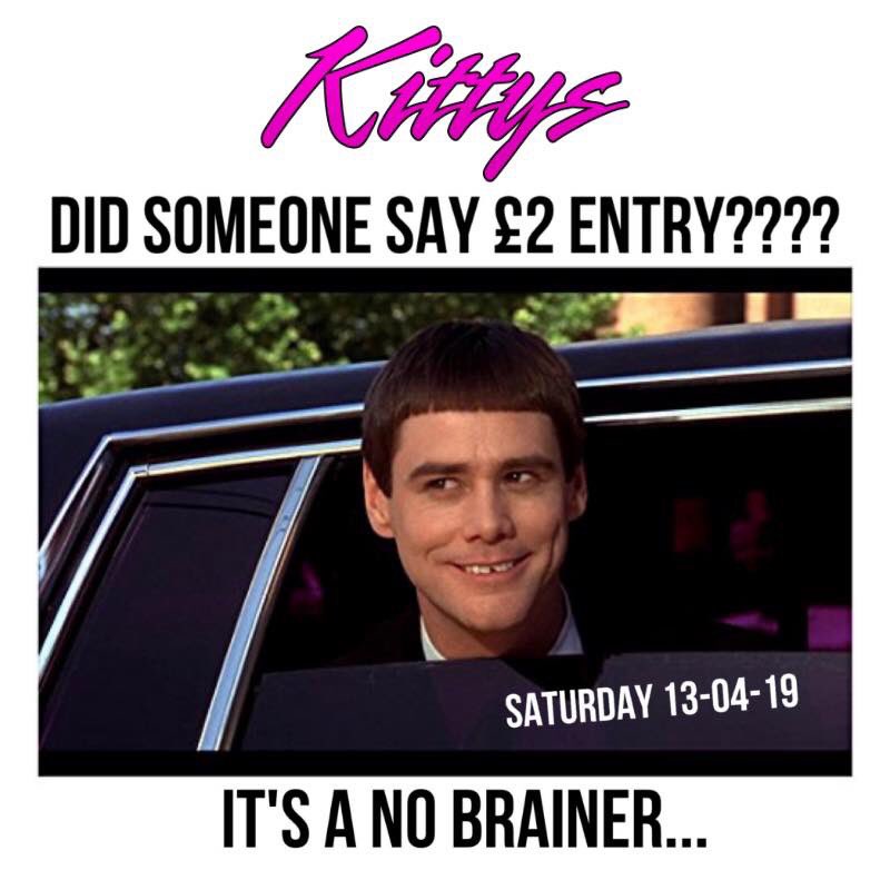 That's right.... only £2 door entry until 1AM! 

     We are partying from 11pm until 4am!

🎶 I'm comin' up so you better you better get this party started... 🎶
