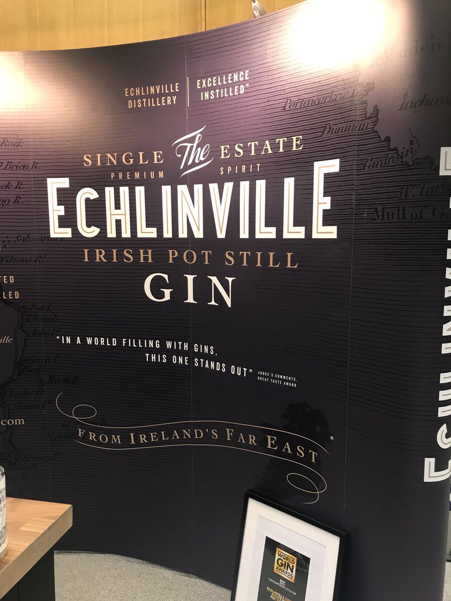 Thetaste_ie's tweet photo. “Complex and perfectly balanced on the nose’ @Echlinville gin is really delish! #GINEXPDUB https://t.co/BL7BSsYlFX