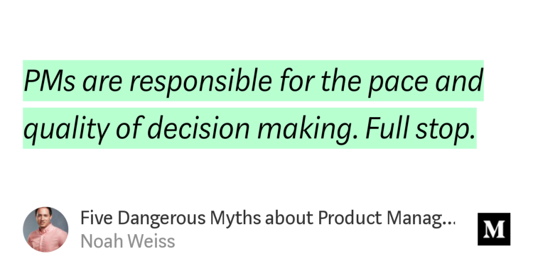 tfqkhn's tweet photo. Five Dangerous Myths about Product Management - @noah_weiss https://t.co/MMVMiab46M https://t.co/cov5iEgUgL