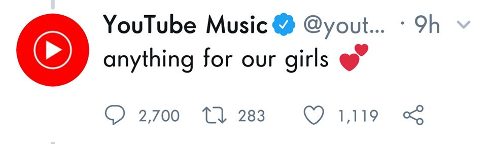 MinYoon47022982's tweet photo. Hello Blink YouTube... I am so proud of u... BP and YT is officially married now... Clap for u...
#GiveBack10MViewsYoutube
#BringBackOur10mViews
#YouTubeGiveUsOur10MillionBack
#YouTube
#HALSEYXBTS
#BTSArmy https://t.co/NLer9ECSpb