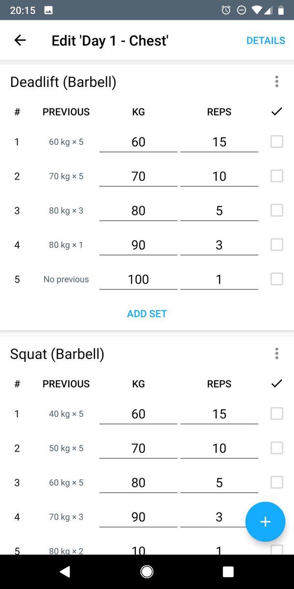 ItsameSarmo's tweet photo. Have been trying to plan next week's workouts around linear periodization. I *think* I get it, start at 70% 1RM at higher reps, then gradually increase weight/decrease reps until failure.
Does this look right?

#linearperiodization #periodization #workouts #Fitness #weightlifting https://t.co/3uXlhmFVBv