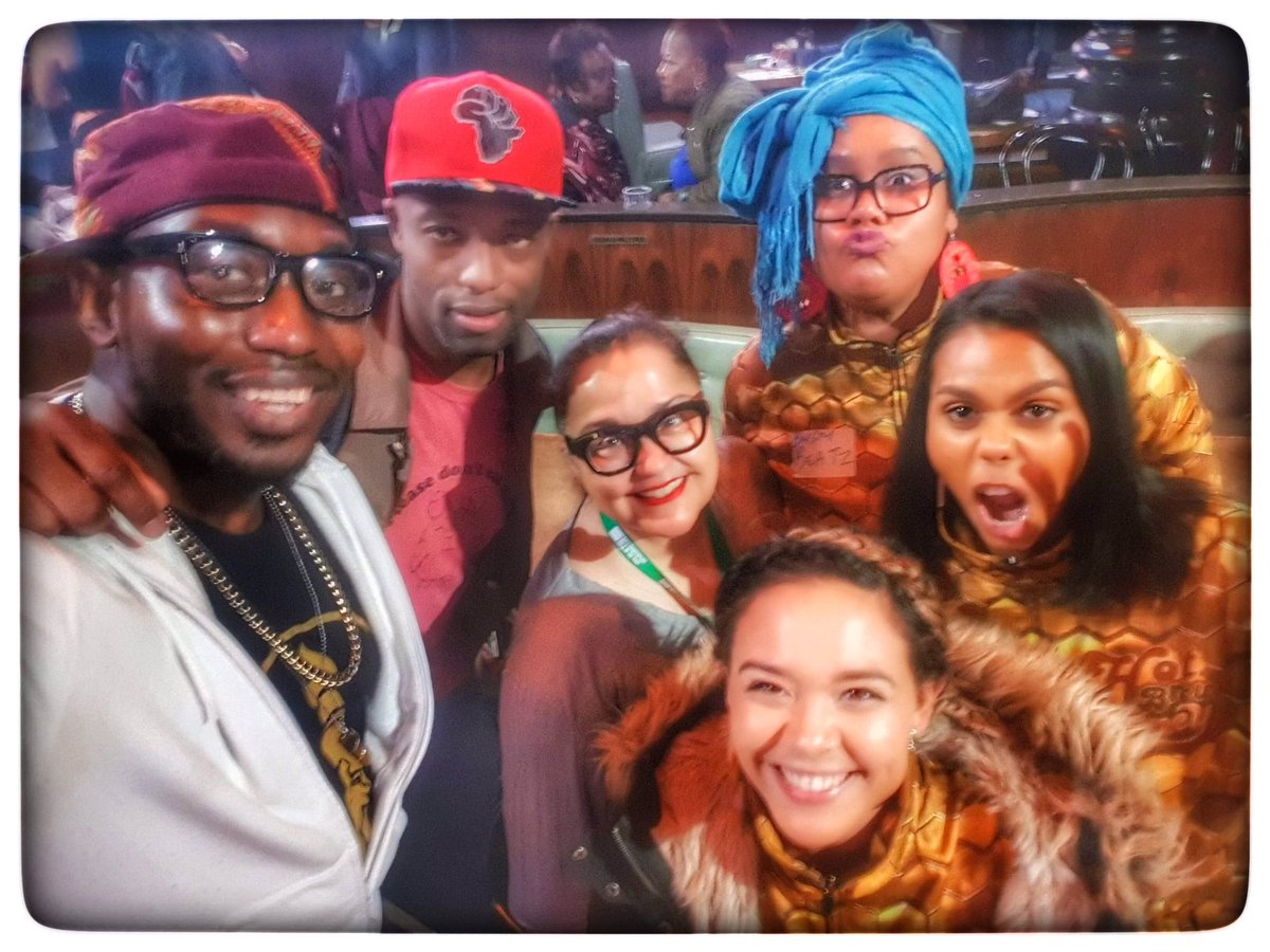 hotbrownhoney's tweet photo. #RadicalFierceLove to Lex, Laurie, the brilliant team and outstanding performers today! What a gift! Thank you for making us feel the so welcome @PublicTheaterNY #PublicWorks
#HotBrownHoney #WorldPollinationTour
NEW YORK CITY #LenapeNation
19-20 April @nyuskirball https://t.co/JI3RXXrcLw