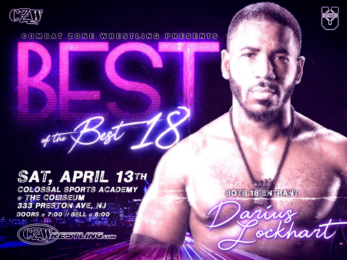 blklkp's tweet photo. .@combatzone #ProWrestling ... #LikeNothingElse #EmbraceDiversity #CZWBestOfTheBest #BOTB18 #ICYMI #TONIGHT #czw #CombatZoneWrestling https://t.co/WAmhGbOt5u