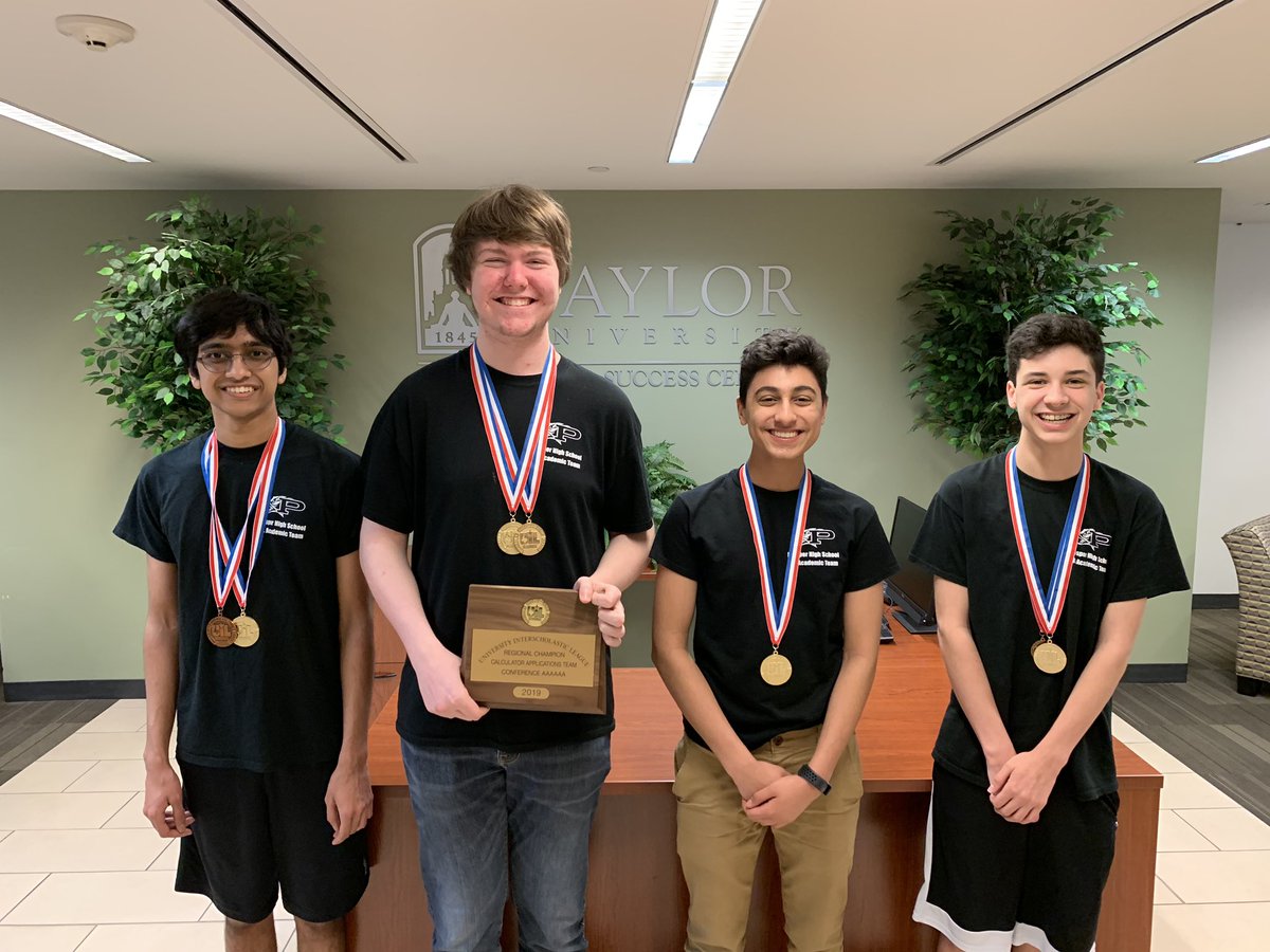 MATHster_Jedi's tweet photo. Calculator Applications is GOING TO STATE!!  Sooo PROUD of these guys!! 💪🏼😎❤️

Individual
1st Place - Logan Davenport
3rd Place - Aryan Dhanraj
4th Place - Austin Garner

1st Place TEAM - Logan D, Aryan D, Austin G, Rehaan Merchant 

@ProsperHS @Prosper_UIL @ProsperISD https://t.co/YttfYFG413